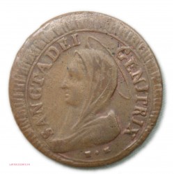 PAPAL Madonnina da 5 baiocchi 1797, ROMA ANNO XXIII