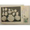 Postcard Ancient Flower cups of CYPRUS. 1906 Stamp of CYPRUS