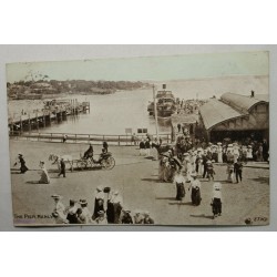 Carte postale le quai Manly avec timbre taxe TIMBRE New South Wales 1906