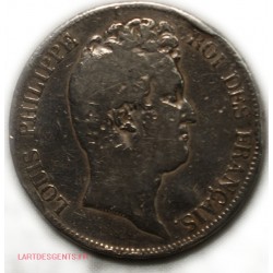 Louis Philippe Sans le I 5 Francs 1830 D lyon T.creux G.675, lartdesgents