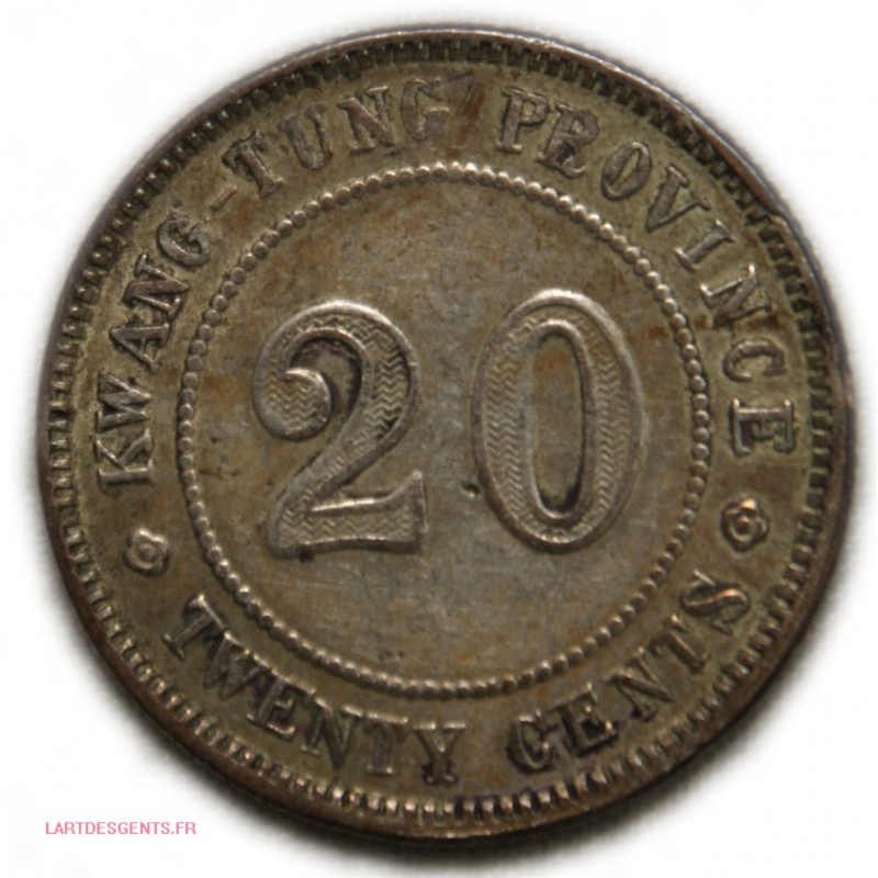 Chine Kwang-Tung - 20 Cents 1923 year 12, lartdesgents