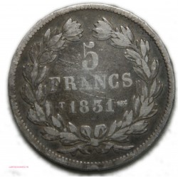 Louis Philippe Ier  5 Francs 1831 T, lartdesgents