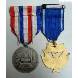 Médailles d\'honneurs des chemins de fer Argent + Émail  (rare), lartdesgents