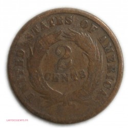 USA - 2 cents 1864 large motto, lartdesgents