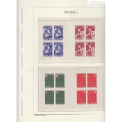 lot 22 Carnets croix rouge 2012 à 2032 sur 12 feuilles Cote 295 Euros Neufs**  Lartdesgents