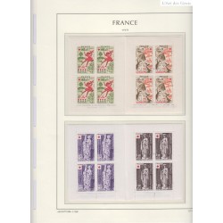 lot 22 Carnets croix rouge 2012 à 2032 sur 12 feuilles Cote 295 Euros Neufs**  Lartdesgents