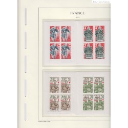 lot 22 Carnets croix rouge 2012 à 2032 sur 12 feuilles Cote 295 Euros Neufs**  Lartdesgents