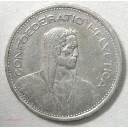 Suisse Helvética - 5 Francs 1933 B & 1937 B, lartdesgents