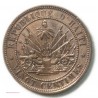 Haïti - PRESIDENT GEFFRARD - 20 CENTIMES 1863, lartdesgents