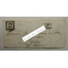 10 C. taxe N°1 sur lettre signé Calvès 8 Février 1859 près de Besançon