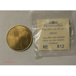 Médaille  MONNAIE DE PARIS  SEDAO 1998 L'EURO VAUT, lartdesgents.fr