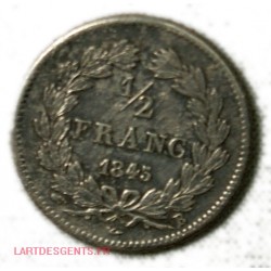 France Moderne Louis Philippe Ier  1/2 Franc 1845 B, lartdesgents.fr