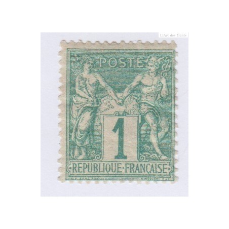 Timbre n°61 Type Sage (Type I)  - Neuf* charnière  Signé - cote 200 Euros lartdesgents