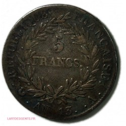 France, 5 Francs An 13 A Napoléon Ier Empereur, lartdesgents.fr