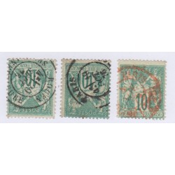 Lot Timbres N°65 Type Sage...