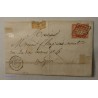 40 c. orange N°5 sur lettre 1850 cote 900€ rare, lartdesgents.fr