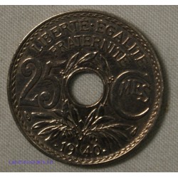 25 centimes 1940 Lindauer,...