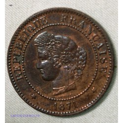 5 centimes 1871 petit a - Cérès, cote 300€, lartdesgents.fr