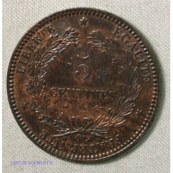 5 centimes 1871 petit a - Cérès, cote 300€, lartdesgents.fr