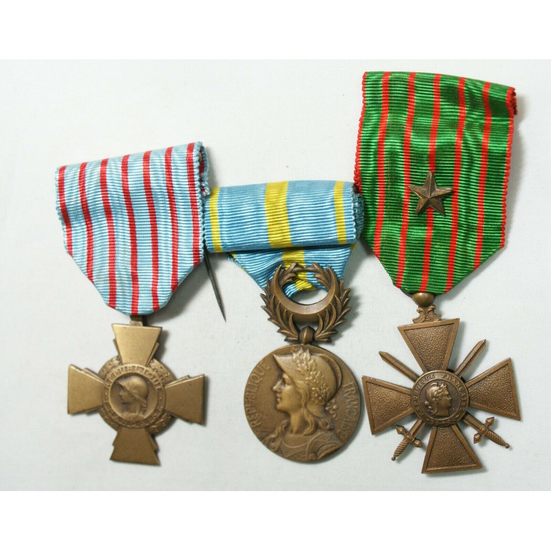 lot Médailles front d'Orient, 1914-1917, croix du combattant, lartdesgents.fr