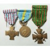lot Médailles front d'Orient, 1914-1917, croix du combattant, lartdesgents.fr
