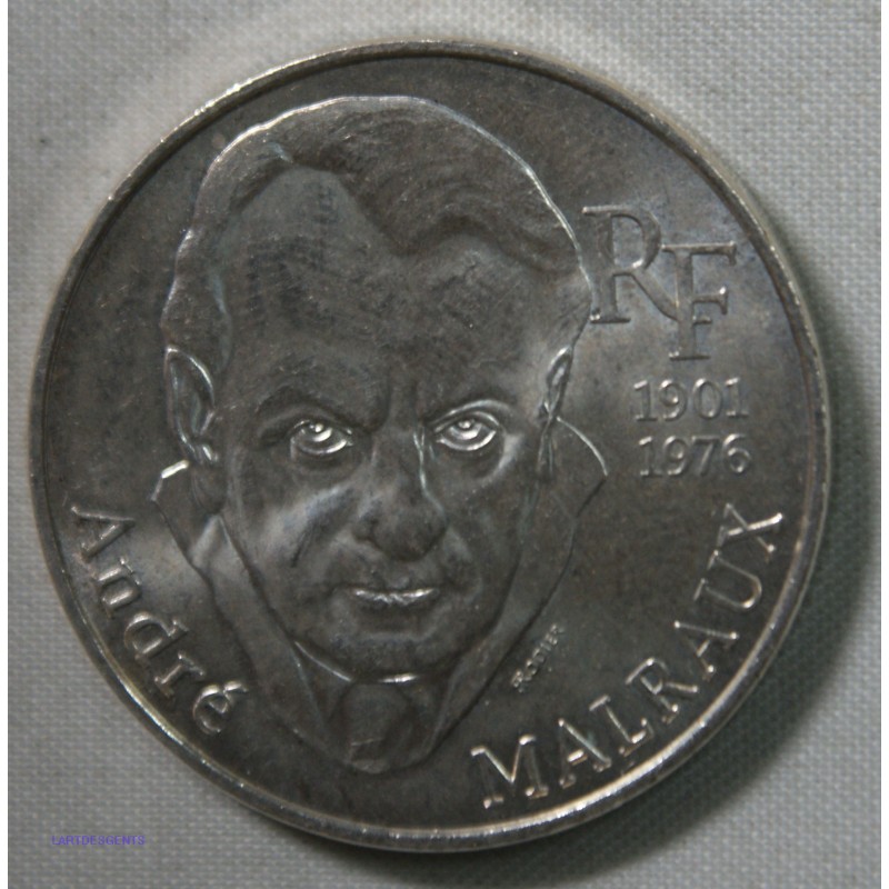100 Francs Commémorative 1997 André Malraux (4) lartdesgents.fr