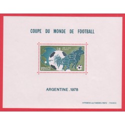 MONACO 1978 Coupe du Monde de Football BS N°10 Papier Gommé NEUF** Lartdesgents.fr