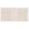 MONACO 1951 Bloc de 8 timbres -N°379A à 382A - Cote 168 Euros NEUF** Lartdesgents.fr