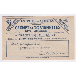 Carnet de Timbres de Franchise Militaire n°10A "Infanterie", neuf**  lartdesgents.fr