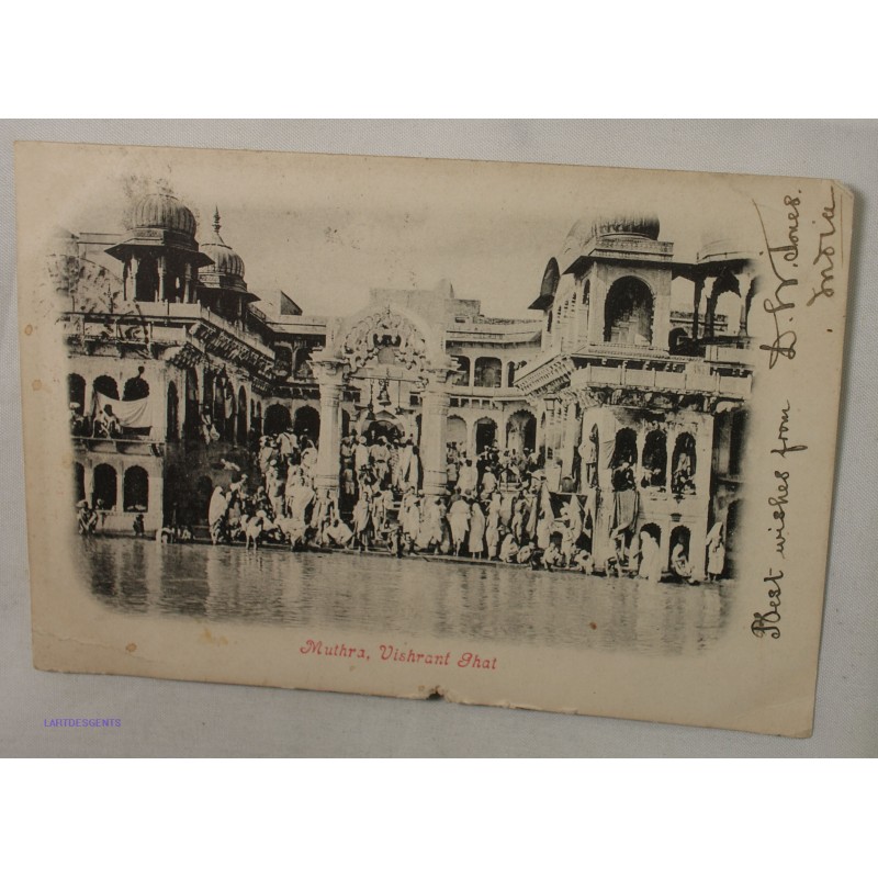 CPA Inde - Muthra, Vishrant Ghat, 1905, lartdesgents.fr