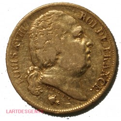 France, 20 Francs 1824 A Louis XVIII Buste nue, lartdesgents.fr
