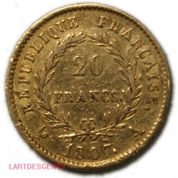 France, 20 Francs 1807 A Napoléon Empereur, lartdesgents.fr