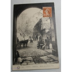 CPA - (CORSE 2B) BASTIA Sortie de la haute ville 1928 (Animée), lartdesgents.fr