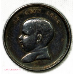 Médaillette Napoléon III et Eugénie 14 juin 1856 par Caqué, lartdesgents.fr