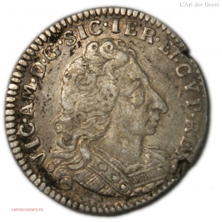 Sardeigne mezzo lira 1718 (10 soldi) Vittorio Amadeo II, lartdesgents