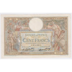 Billet France 100 Francs Luc Olivier Merson 21-04-1928, F.21236 n°965, lartdesgents.fr