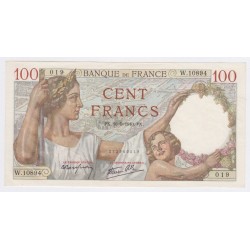 Billet France 100 Francs Sully 16-05-1940, W.10894  n°019, SPL lartdesgents.fr