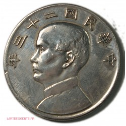 Chine - 1 dollar Sun Yat-Sen 1934 An 23, lartdesgents.fr