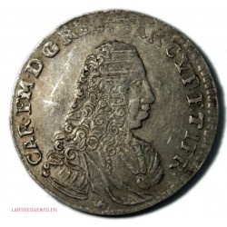 Italia Savoie Sardegne - Carlo Emanuele III 1735, 5 Soldi tipo I, lartdesgents.fr