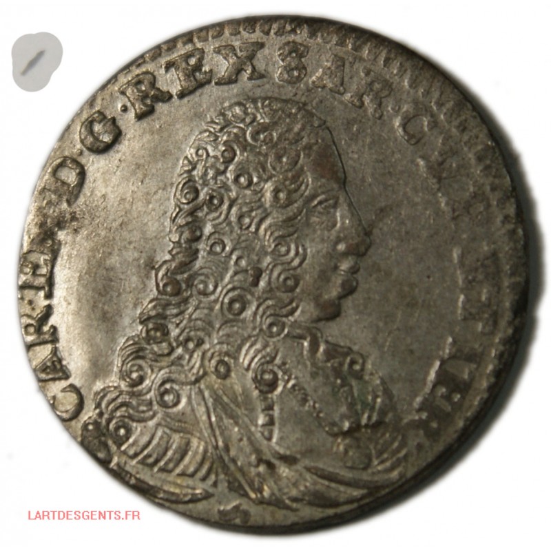 Italia Savoie Sardegne - Carlo Emanuele III 1737, 5 Soldi tipo I, lartdesgents.fr