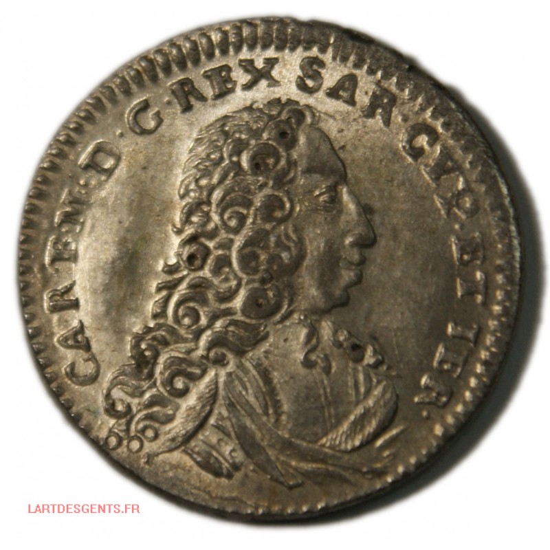 Italia Savoie Sardegne - Carlo Emanuele III 1733 - 2,5 Soldi tipo I- lartdesgents.fr