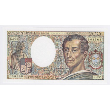 France 200 Francs Montesquieu 1990, E.095 608368, Neuf, lartdesgents.fr