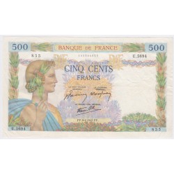 France 500 Francs La Paix 9-04-1942, U.5694 855, lartdesgents.fr