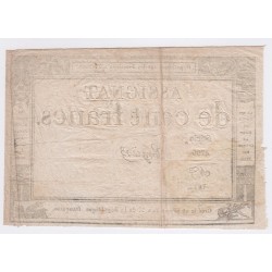 France Assignat de 100 Francs, 18 Nivose An 3, Série 4796, n° 1814, lartdesgents.fr