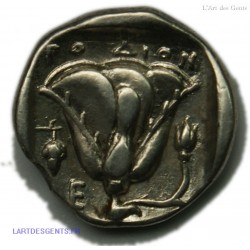 Didrachme RHODES 394-387 AV. JC. TTB, lartdesgents.fr