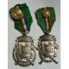 lot de 2 Médailles d'Algérie "Les Francs-Tireurs d'Alger, 1867-1877"