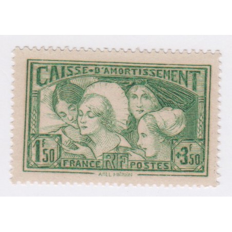 Beau Timbre France N°269 - Caisse Amortissement année 1931 - Neuf** - tbc - cote 350 Euros - Signé Calvès - lartdesgents.fr