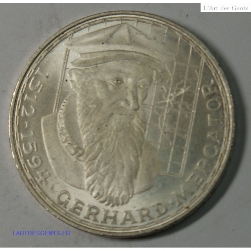 Germany: BRD 5 mark 1969 F Gerhard Mercator lartdesgents.fr