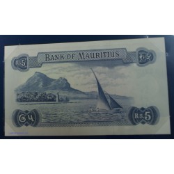 Ile Maurice -Mauritius  5 Rupees- P30c - A46 591777,  lartdesgents.fr