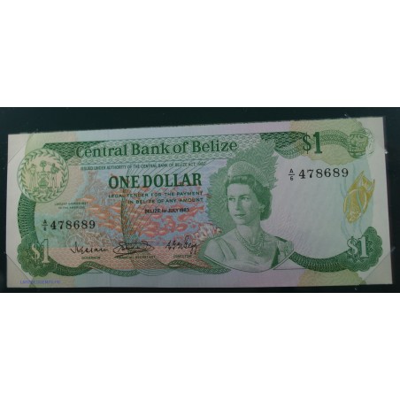 Bélize - 1 Dollar - 1 juillet 1983 - P46a NEUF- A6 478689,  lartdesgents.fr